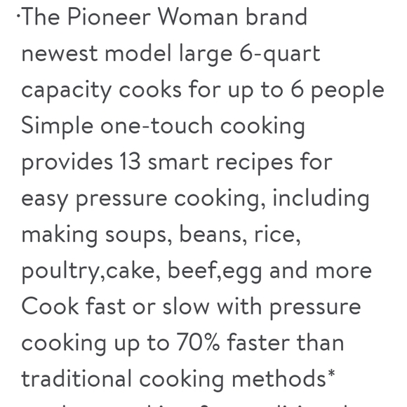 ❤️ New Pioneer Woman Linen Speckle 6Qt Pressure Cooker Blinking Display - Picture 7 of 10